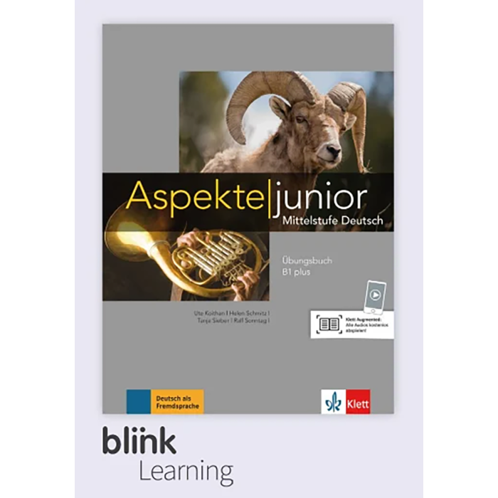 Aspekte junior B1+: 12-Month BlinkLearning Interactive Online Workbook for Students