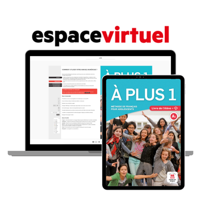 À plus 1:  12-Month Espace Virtuel for Students