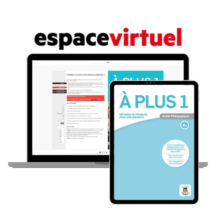 À plus 1:  12-Month Espace Virtuel for Teachers