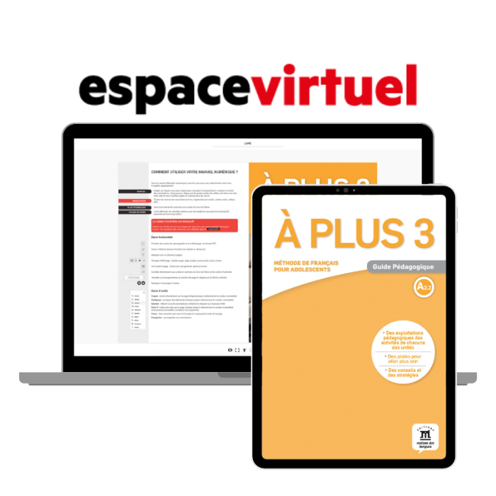 À plus 3: 12-Month Espace Virtuel for Teachers