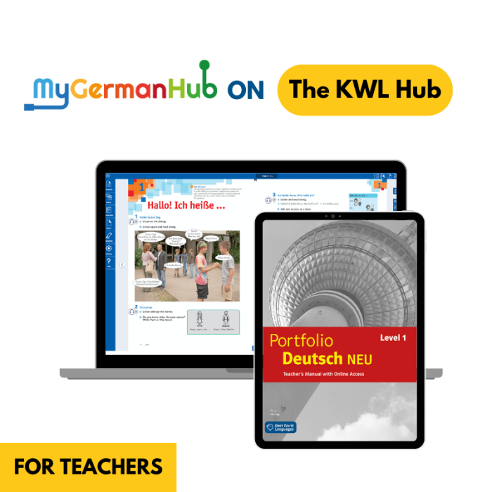 Portfolio Deutsch NEU Level 1: 3-Year The KWL Hub Interactive  Workbook for Teachers
