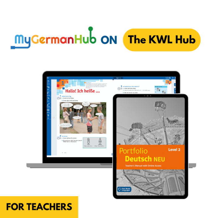 Portfolio Deutsch NEU Level 2: 3-Year The KWL Hub Interactive Textbook for Teachers