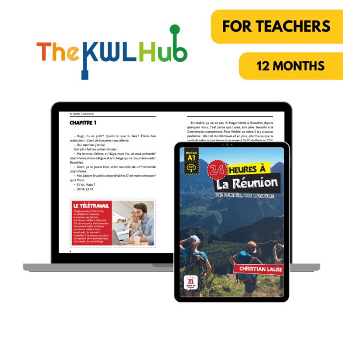 24 heures à la Réunion: 12-Month My French Hub for Teachers