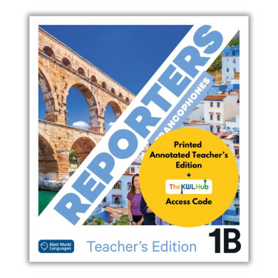 Reporters francophones 1B: Teacher Bundle (KWL Hub) Reporters francophones 1B: Teacher Bundle (KWL Hub)