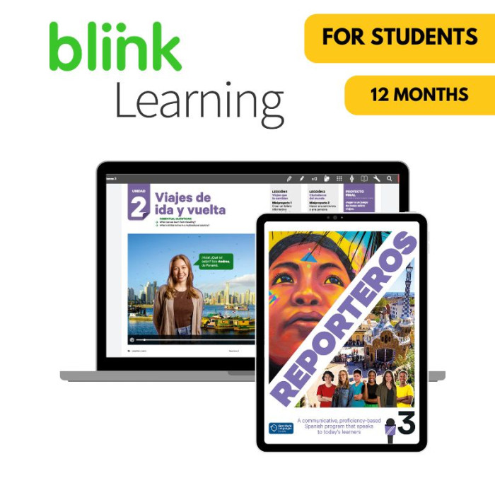 Reporteros 3: 12-Month The Spanish Hub for Students (Blink)