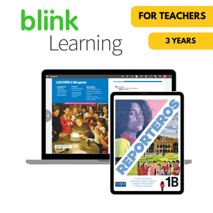 Reporteros 1B: 3-Year Blink Learning for Teachers