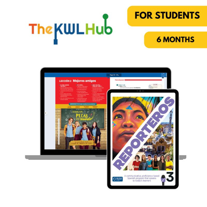 Reporteros 3: 6-Month The KWL Hub for Students Reporteros 3: 6-Month The KWL Hub for Students
