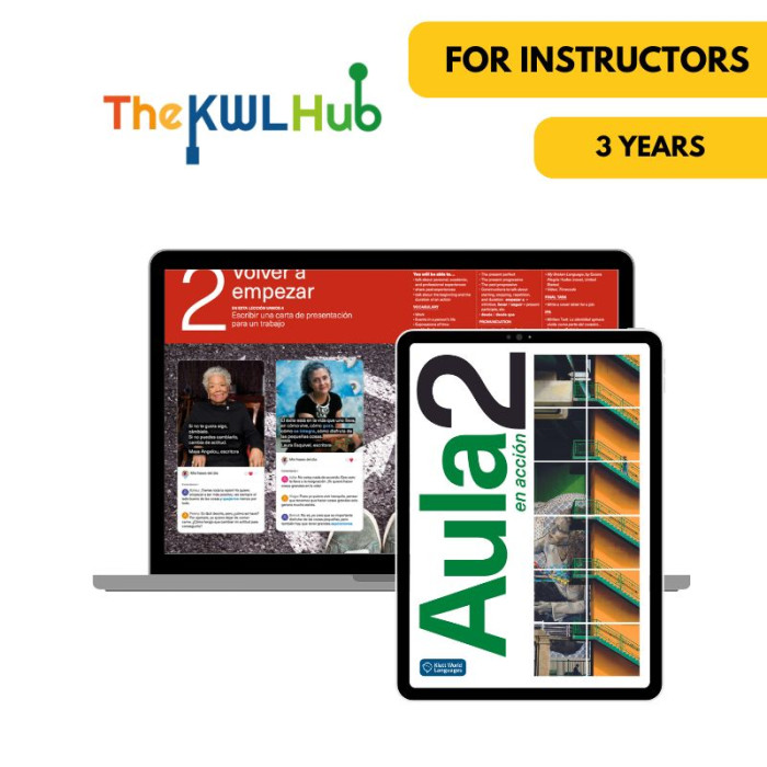 Aula en acción 2: 3-Year The KWL Hub for Instructors