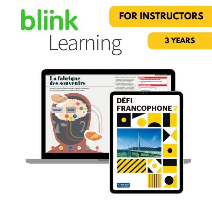Défi francophone 2: 3-Year BlinkLearning for Instructors