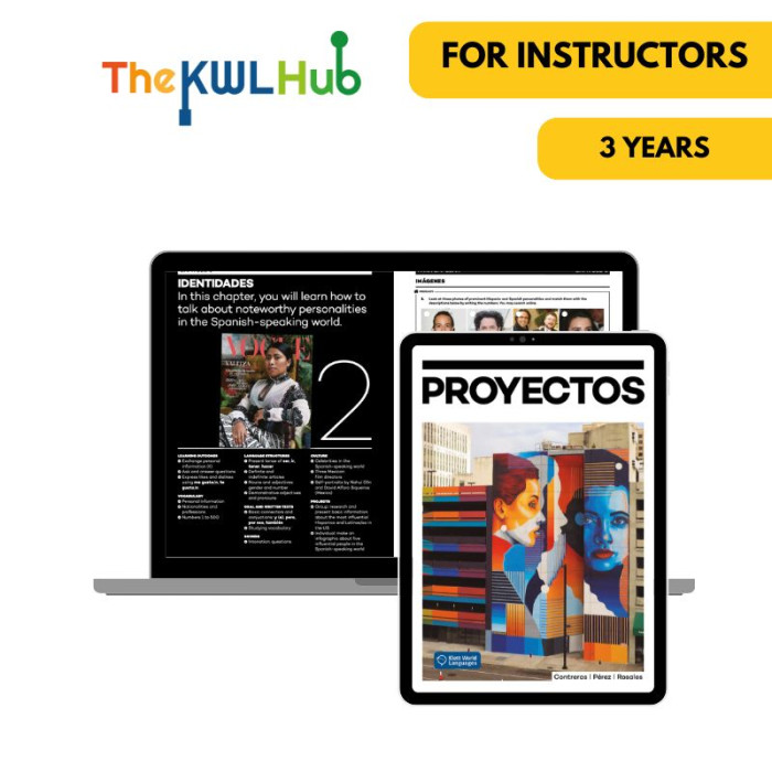 Proyectos (Complete Series 1&2): 3-Year The KWL Hub for Instructors Proyectos (Complete Series 1&2): 3-Year The KWL Hub for Instructors