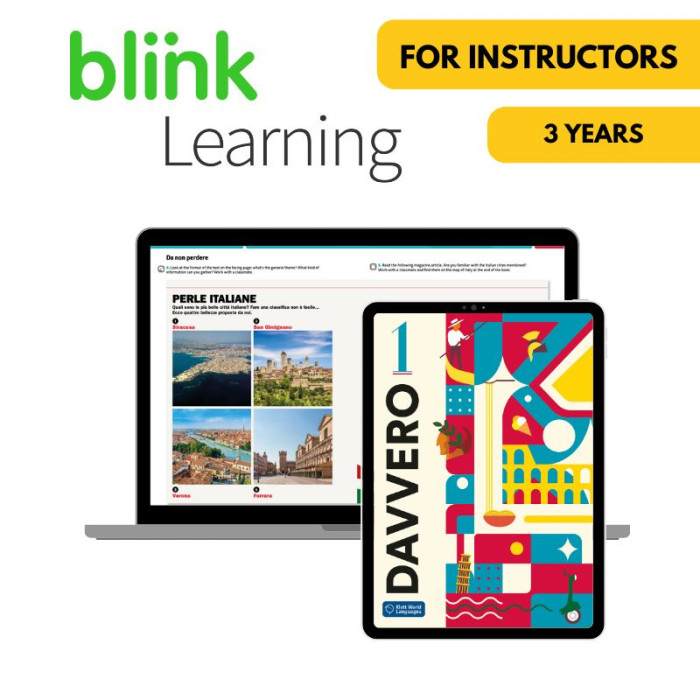 Davvero 1: 3-Year BlinkLearning for Instructors