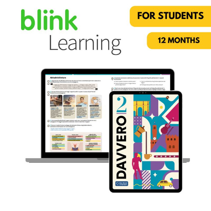 Davvero 2: 12-Month BlinkLearning for Students