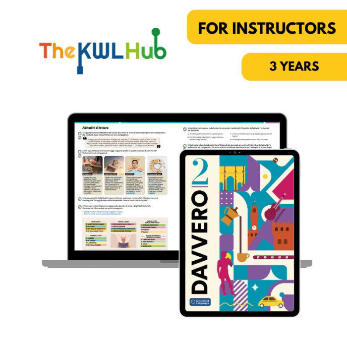 Davvero 2: 3-Year The KWL Hub for Instructors Davvero 2: 3-Year The KWL Hub for Instructors
