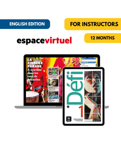 Défi 1 English Edition:  12-Month Espace Virtuel for Instructors Défi 1 English Edition:  12-Month Espace Virtuel for Instructors
