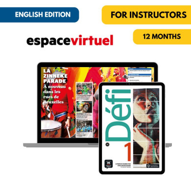 Défi 1 English Edition:  12-Month Espace Virtuel for Instructors Défi 1 English Edition:  12-Month Espace Virtuel for Instructors
