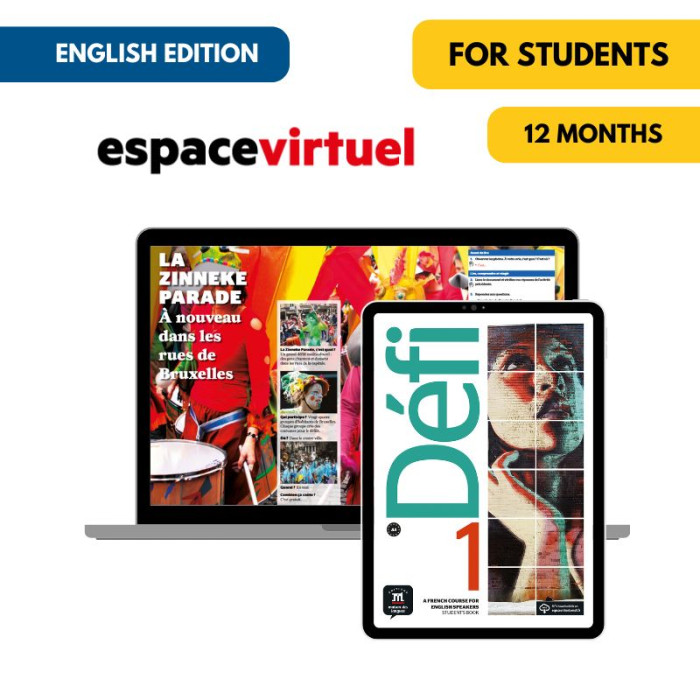 Défi 1 English Edition:  12-Month Espace Virtuel for Students Défi 1 English Edition:  12-Month Espace Virtuel for Students