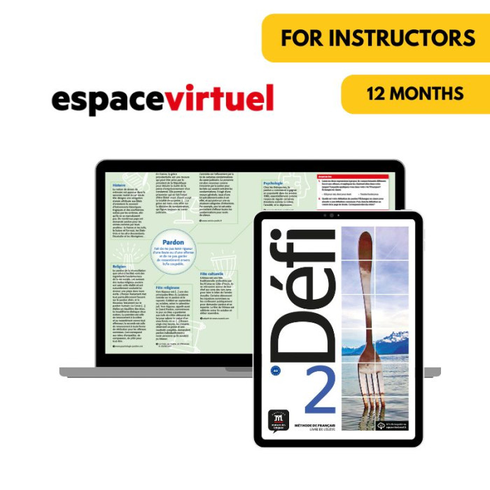 Défi 2: 12-Month Espace Virtuel for Instructors Défi 2: 12-Month Espace Virtuel for Instructors