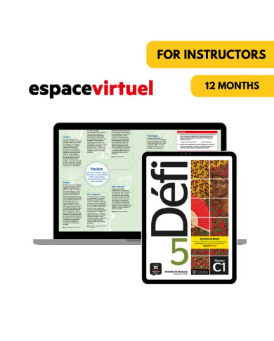 Défi 5: 12-Month Espace Virtuel for Instructors Défi 5: 12-Month Espace Virtuel for Instructors