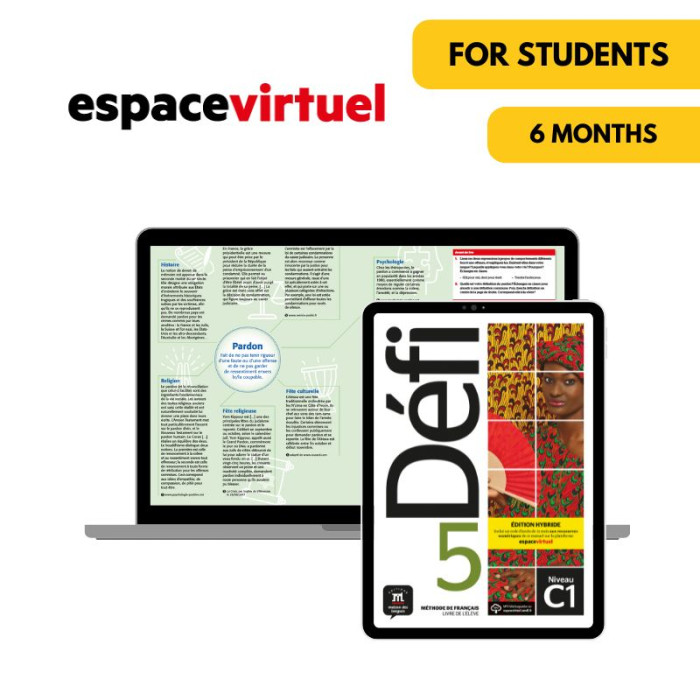 Défi 5: 6-month Espace Virtuel for Students