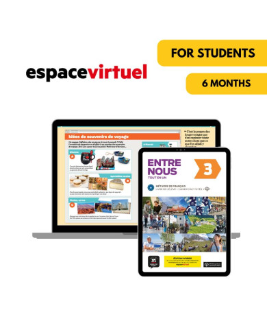 Entre Nous 3: 6-Month Espace Virtuel for Students Entre Nous 3: 6-Month Espace Virtuel for Students