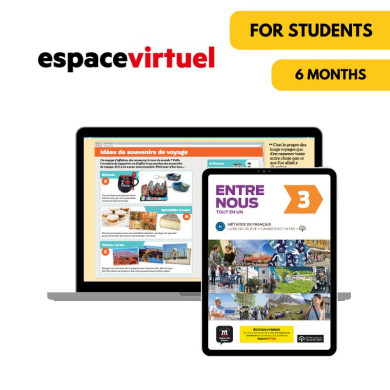 Entre Nous 3: 6-Month Espace Virtuel for Students Entre Nous 3: 6-Month Espace Virtuel for Students