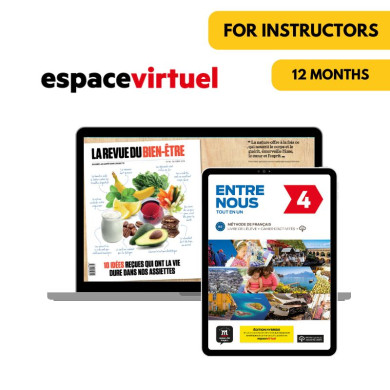 Entre Nous 4: 12-Month Espace Virtuel for Instructors Entre Nous 4: 12-Month Espace Virtuel for Instructors