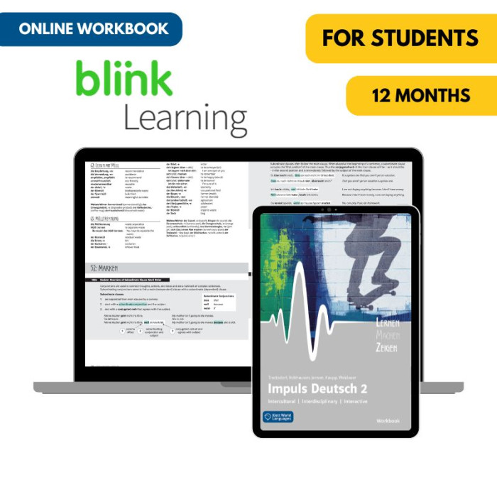 Impuls Deutsch 2: 12-Month Interactive Online Workbook for Students (BlinkLearning) Impuls Deutsch 2: 12-Month Interactive Online Workbook for Students (BlinkLearning)