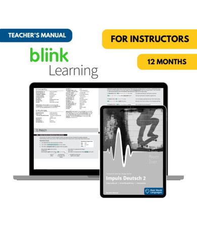 Impuls Deutsch 2: 12-Month Online Teacher's Manual (BlinkLearning) Impuls Deutsch 2: 12-Month Online Teacher's Manual (BlinkLearning)