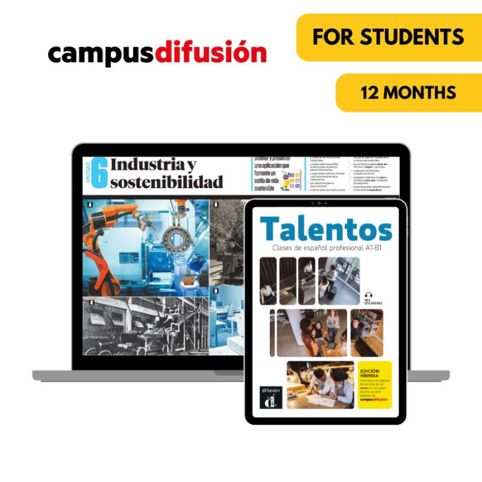 Talentos A1-B1: 12-Month Campus Difusion for Students