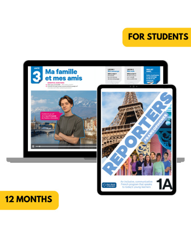 Reporters francophones 1A: 12-Month The KWL Hub for Students Reporters francophones 1A: 12-Month The KWL Hub for Students