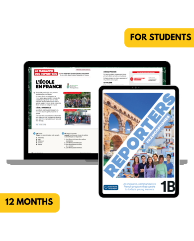 Reporters francophones 1B: 12-Month The KWL Hub for Students Reporters francophones 1B: 12-Month The KWL Hub for Students