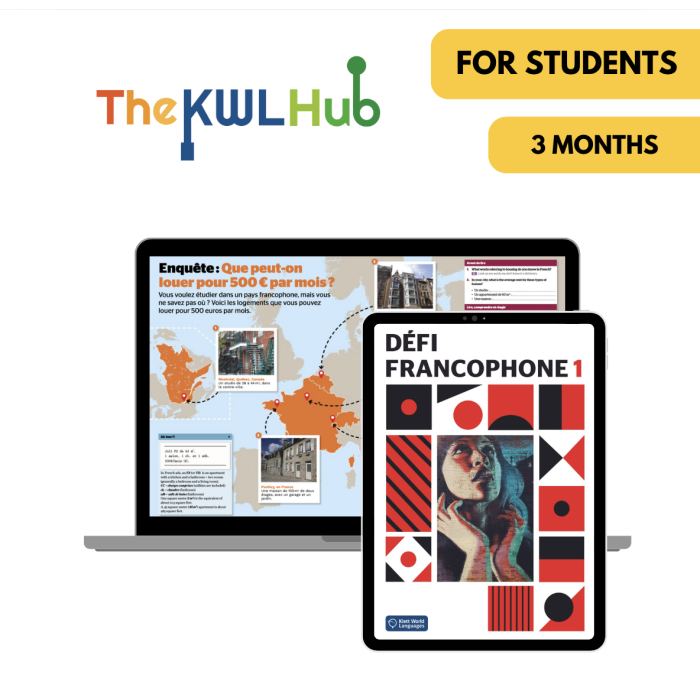 Défi francophone 1: 3-Month The KWL Hub for Students