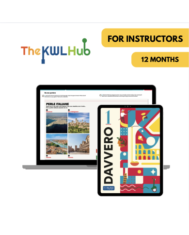 Davvero 1: 12-Month The KWL Hub for Instructors Davvero 1: 12-Month The KWL Hub for Instructors