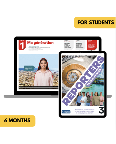 Reporters francophones 3: 6-Month The KWL Hub for Students (Premium) Reporters francophones 3: 6-Month The KWL Hub for Students (Premium)