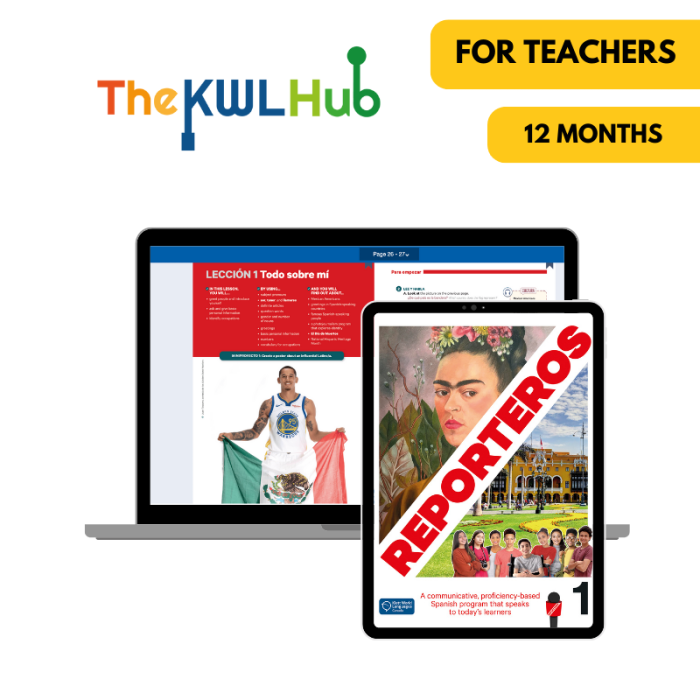 Reporteros 1: 12-Month The KWL Hub for Teachers