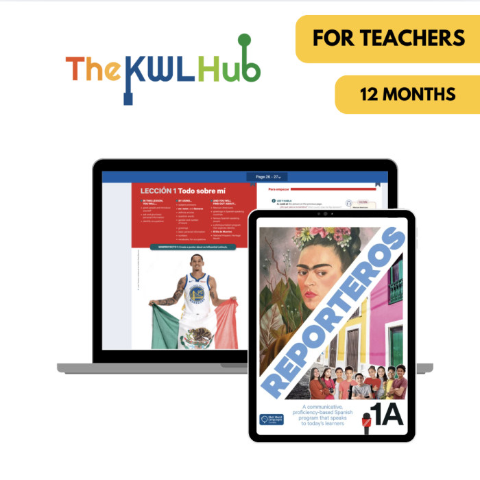 Reporteros 1A: 12-Month The KWL Hub for Teachers Reporteros 1A: 12-Month The KWL Hub for Teachers