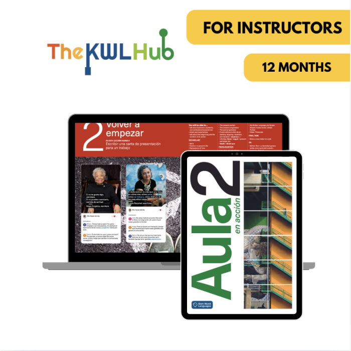 Aula en acción 2: 12-Month The KWL Hub for Instructors Aula en acción 2: 12-Month The KWL Hub for Instructors