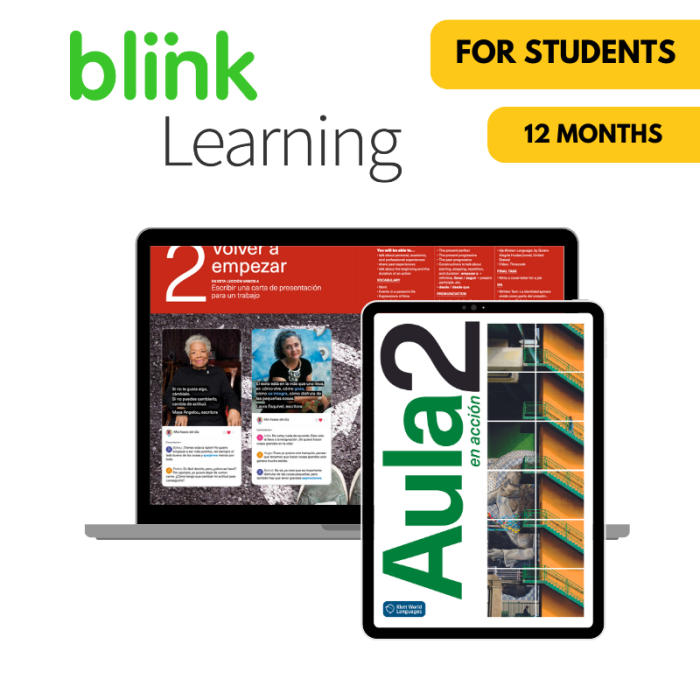 Aula en acción 2: 12-Month BlinkLearning for Students