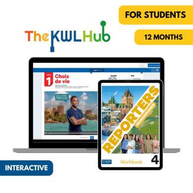 Reporters francophones 4: 12-Month The KWL Hub for Students (Interactive) Reporters francophones 4: 12-Month The KWL Hub for Students (Interactive)