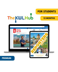 Reporters francophones 4: 12-Month The KWL Hub for Students (Premium)