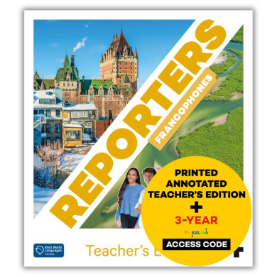 Reporters francophones 4: 3-Year Teacher Bundle (The KWL Hub) Reporters francophones 4: 3-Year Teacher Bundle (The KWL Hub)