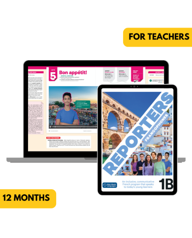 Reporters francophones 1B: 12-Month The KWL Hub for Teachers Reporters francophones 1B: 12-Month The KWL Hub for Teachers