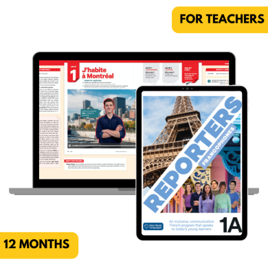Reporters francophones 1A: 12-Month The KWL Hub for Teachers Reporters francophones 1A: 12-Month The KWL Hub for Teachers