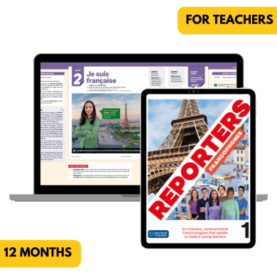 Reporters francophones 1: 12-Month The KWL Hub for Teachers Reporters francophones 1: 12-Month The KWL Hub for Teachers