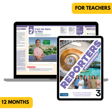 Reporters francophones 3: 12-Month The KWL Hub for Teachers Reporters francophones 3: 12-Month The KWL Hub for Teachers