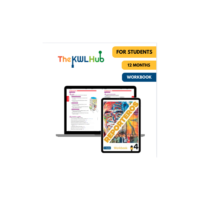 Reporteros 4: 12-Month The KWL Hub Workbook for Students
