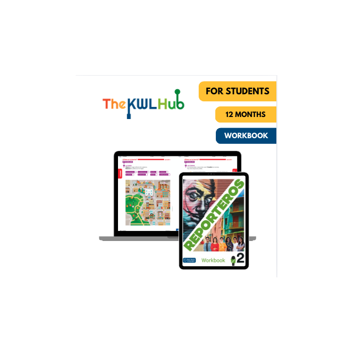 Reporteros 2: 12-Month The KWL Hub Workbook for Students