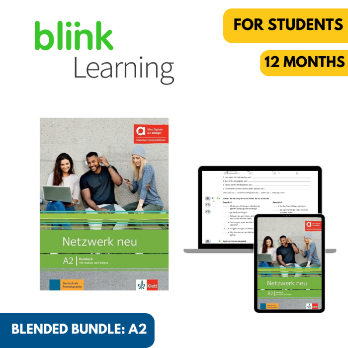 Netzwerk neu A2: 12-Month Student Bundle (BlinkLearning)