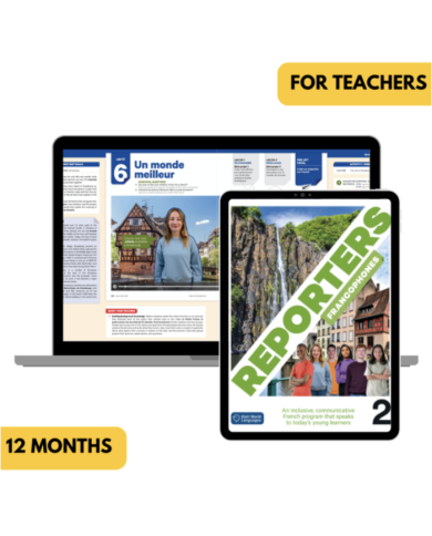 Reporters francophones 2: 12-Month the KWL Hub for Teachers Reporters francophones 2: 12-Month the KWL Hub for Teachers