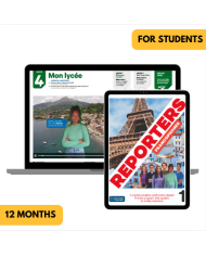 Reporters francophones 1: 12-Month The KWL Hub for Students (Premium)